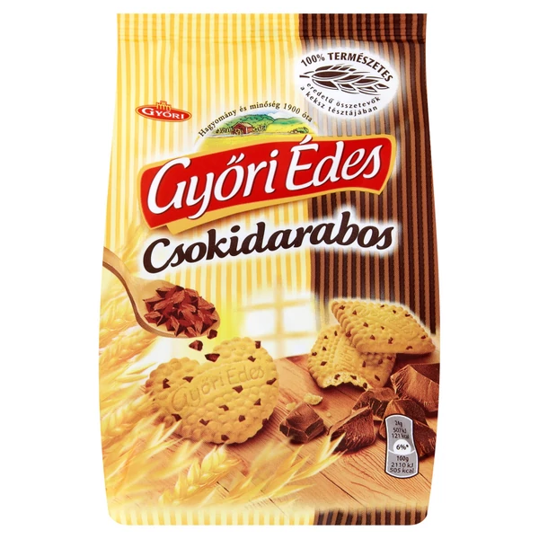 Győri édes csokidarabos keksz 150g