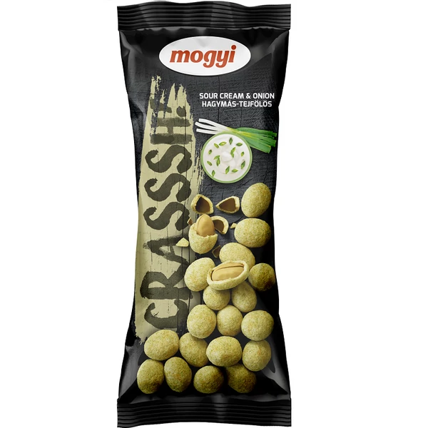 Mogyi Crasssh! Original pörkölt földimogyoró hagymás-tejfölös tésztabundában 60 g