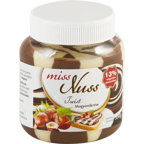 Miss Nuss Twist mogyorókrém 350G