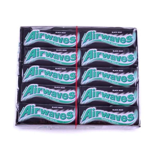 Airwaves rágógumi fekete mentolos ízben 30x14g
