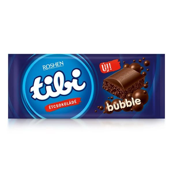 Tibi buborékos étcsokoládé 80g