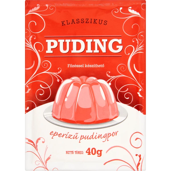 Klasszikus Eper ízű puding 40g