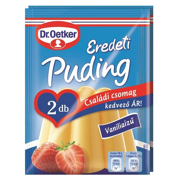 Dr. Oetker vaníllia ízű puding 2x40g