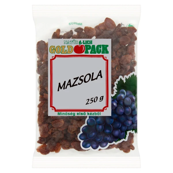 Goldpack mazsola 250g