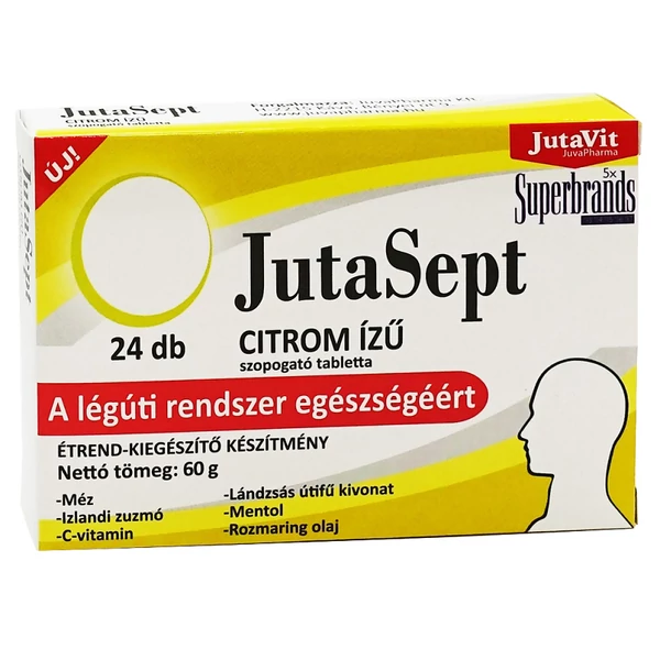 JutaVit JutaSept citrom ízű szopogató tabletta 24db
