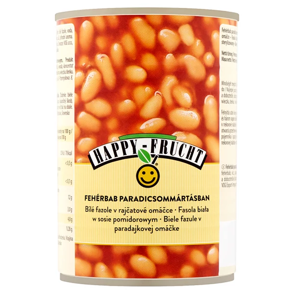 Happy Frucht fehérbabkonzerv paradicsommártásban 400 g