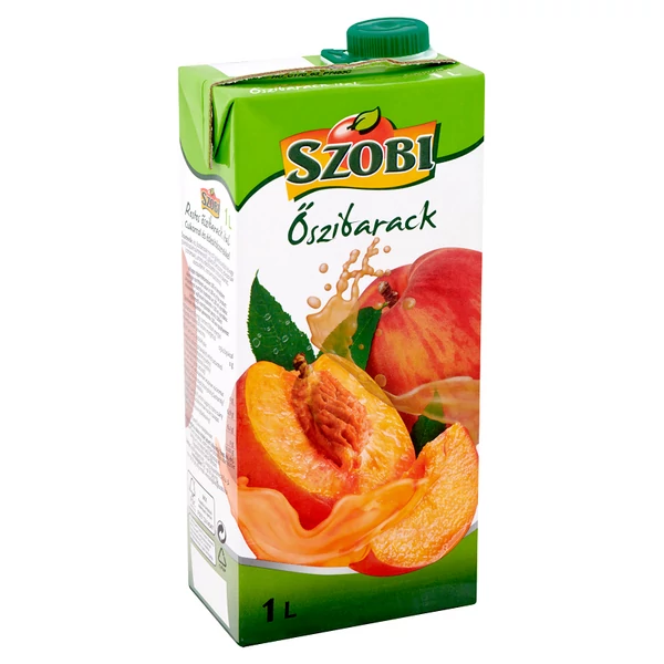 Szobi őszibarack üdítő 12% 1l - csak egyedi szállítással vagy személyes átvétellel