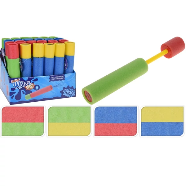 Játék szivacsos vízipuska többféle színben 26cm S34820020