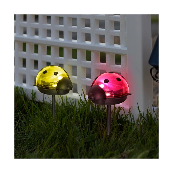 Katica alakú ledes szolárlámpa 2 színben 