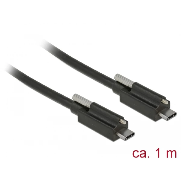 Delock SuperSpeed USB 10 Gbps (USB 3.1 Gen 2) kábel USB Type-C  apa csatlakozó > USB Type-C  apa csa