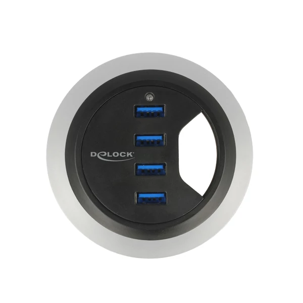 Delock 4 porttal rendelkező asztali USB 3.0 elosztó