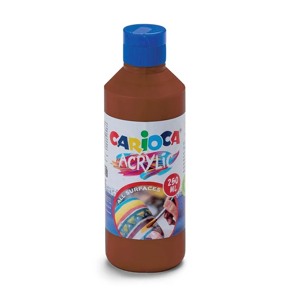 Acrylic 250ml-s akril festék barna színben - Carioca