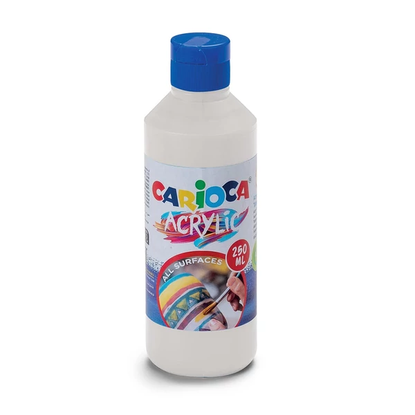 Acrylic 250ml-s akril festék fehér színben - Carioca