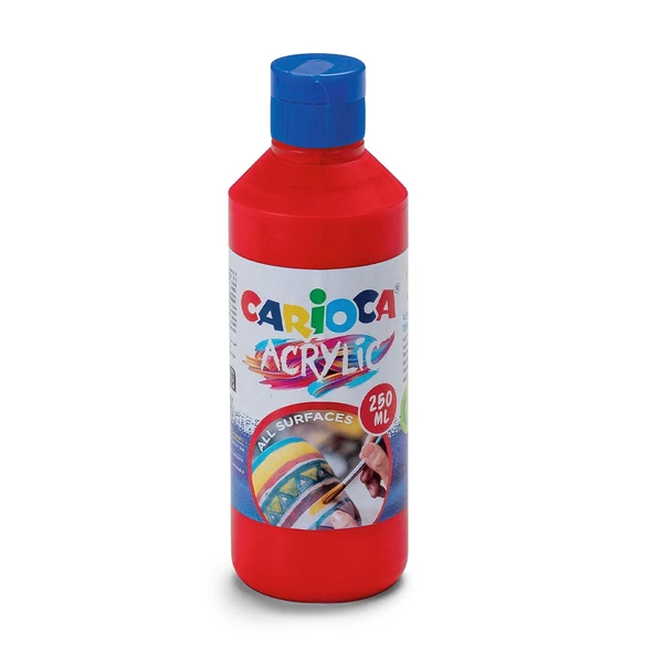 Acrylic 250ml-s akril festék piros színben - Carioca