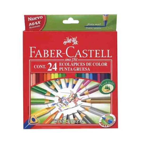Faber-Castell: ECO háromszögletű színes ceruza 24db-os