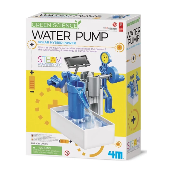 Hibrid napelemes vízszivattyú építő-oktató játék