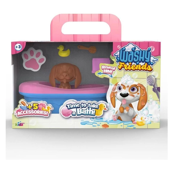 Washy Friends: Color Reveal pancsoló Beagle kutyus káddal és kiegészítőkkel