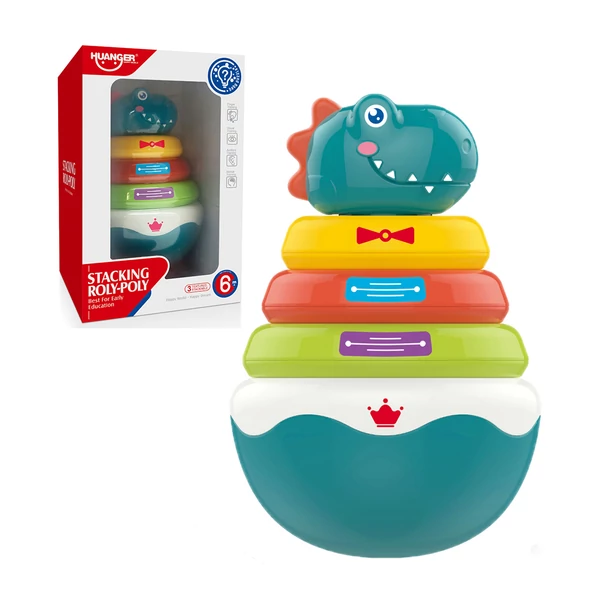 Happy World: Dínós toronyépítő játék