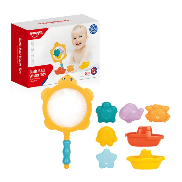 Happy World: Vízivilág horgászhálós fürdőjáték tengeri állatokkal