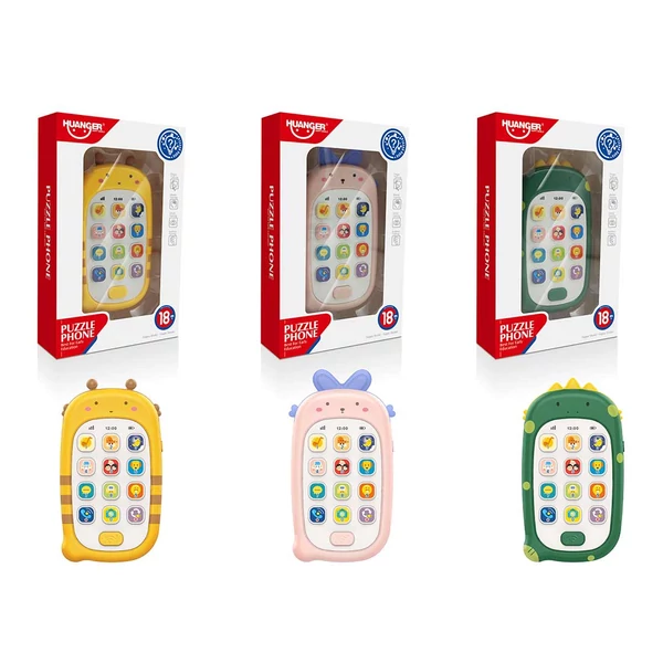 Music World: Első zenélő telefonom cuki állatos mintával többféle változatban 1db