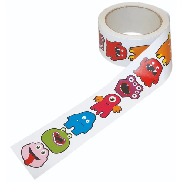 PlayBox: Szörnyecskés matrica tekercs 450 db-os