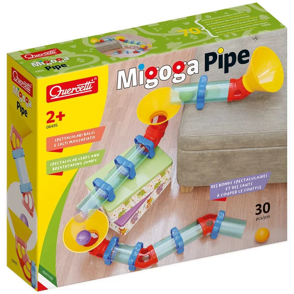 Quercetti: Migoga Pipe tölcséres golyópálya