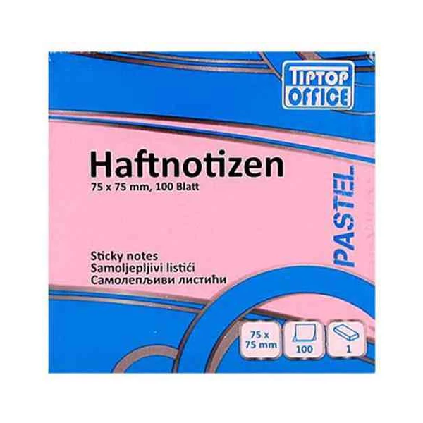 Spirit: Pasztell pink öntapadós jegyzettömb 100lapos, 75x75mm