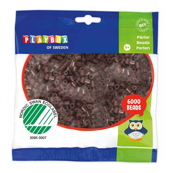 PlayBox: 5mm-es MIDI vasalható gyöngy barna színben 6000db-os csomag