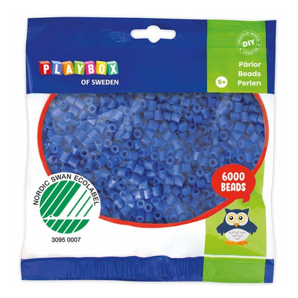 PlayBox: 5mm-es MIDI vasalható gyöngy kék színben 6000db-os csomag