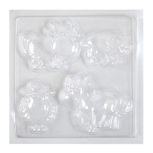 PlayBox: A farm állatai gipszkiöntő forma 17x17cm