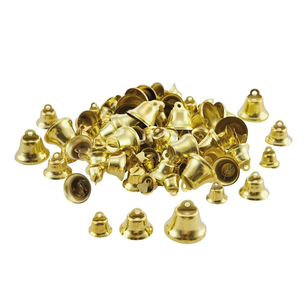 PlayBox: Arany színű dekorációs harangok 100db-os csomag