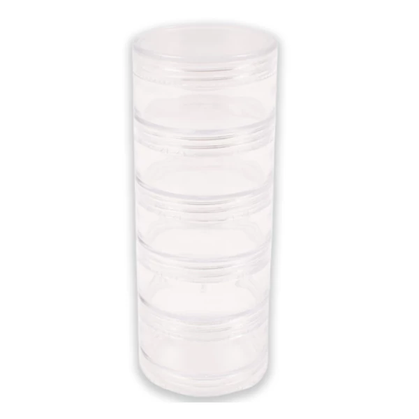 PlayBox: Átlátszó emeletes tároló tégely 15cm