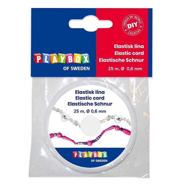 PlayBox: Átlátszó rugalmas zsinór 0,6mm 25m