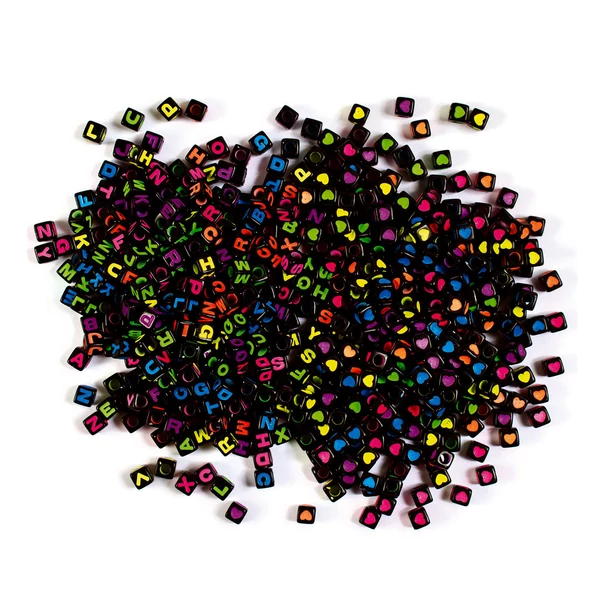 PlayBox: Betűs fekete gyöngy szett 600 db-os