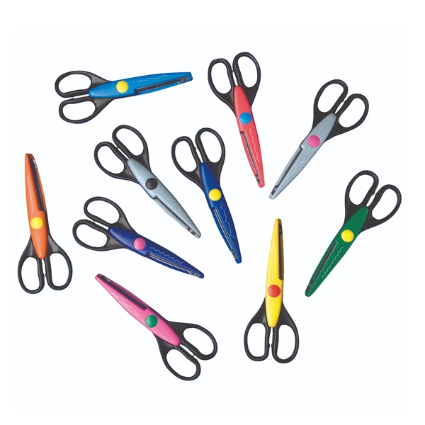 PlayBox: Cikk-cakk olló szett 10db-os