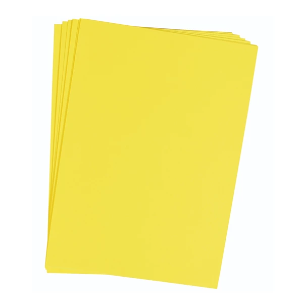 PlayBox: Citromsárga kartonpapír szett A/4-es 25 db-os szett 180gr