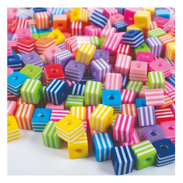 PlayBox: Csíkos színes gyöngy szett 300db-os