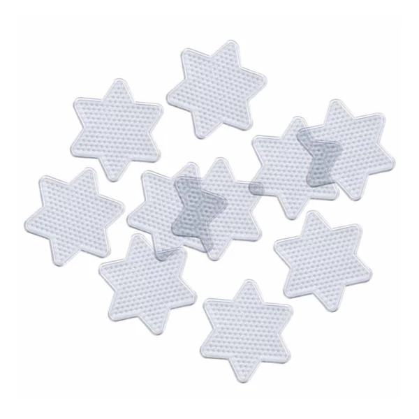 PlayBox: Csillag alakú alaplap csomag 5mm-es MIDI vasalható gyöngyökhöz 10cm 10db-os szett