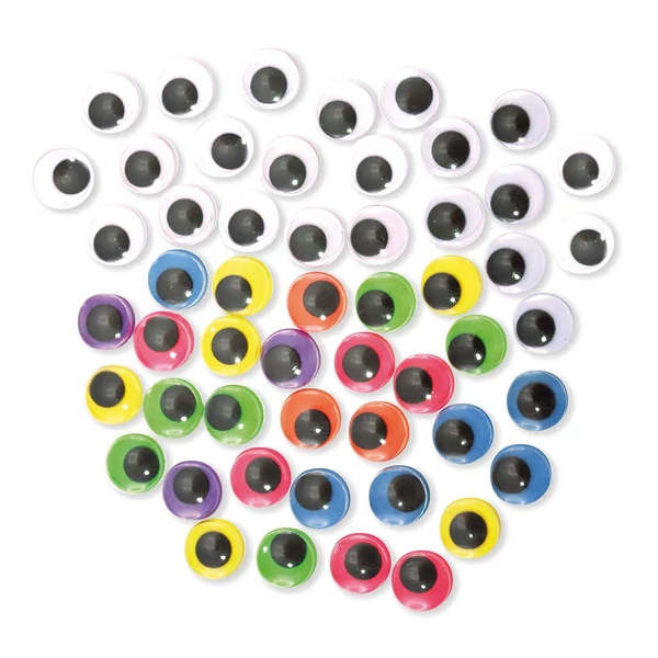 PlayBox: Dekorációs színes és fehér szemek 300db-os csomag