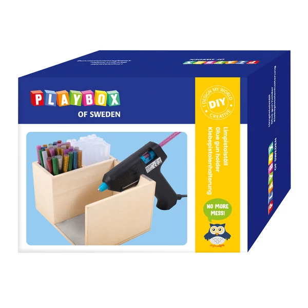 PlayBox: Fa ragasztópisztoly tartó állvány 14,5x11cm