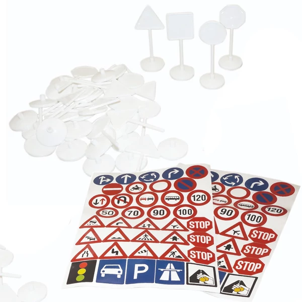 PlayBox: KRESZ jelzőtáblák matricákkal