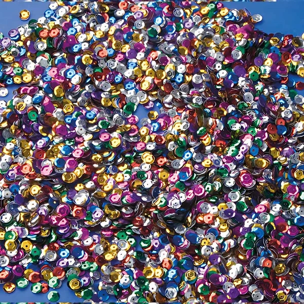 PlayBox: Színes flitter csomag 6mm átmérő 100g