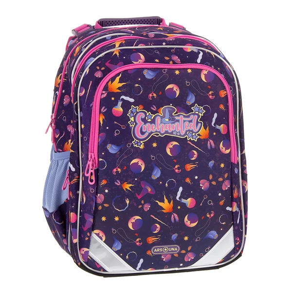 Ars Una: Enchanted ergo-fit lekerekített iskolatáska, hátizsák 34x40x21cm