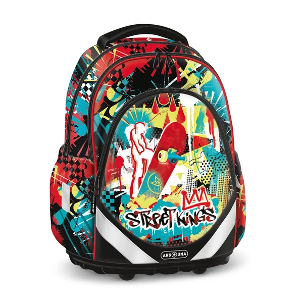 Ars Una: Street Kings anatómiai iskolatáska, hátizsák 33x42x21cm