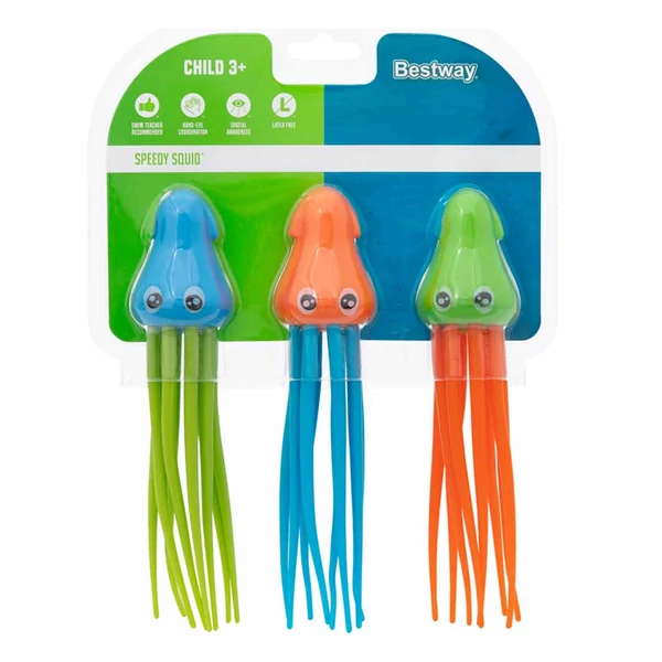 Bestway: Speedy Squid™ polipos búvárfigura szett 3db-os készlet