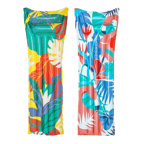 Bestway: Trópusi mintás gumimatrac kétféle változatban 183x69cm 1db
