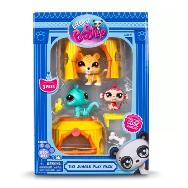 Littlest Pet Shop: 3db-os figura csomag 1. széria - Dzsungel