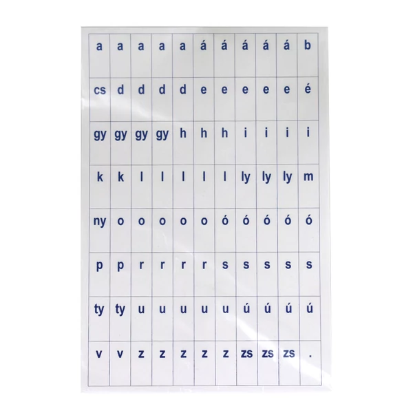 Betűkivágó lapok 2 íves szett