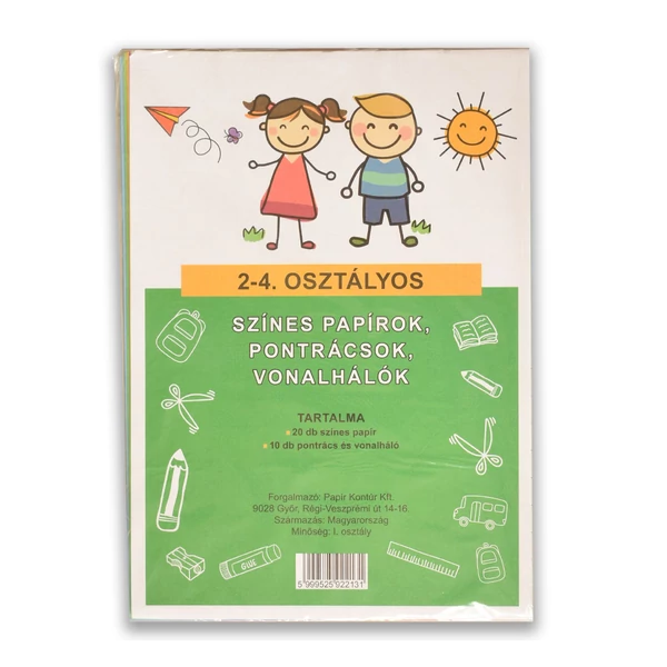 Színes papírok, pontrácsok és vonalhálók 2-4.osztály