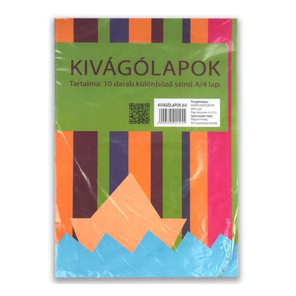 Enyvezetlen kivágólap szett A/4-es 10db-os